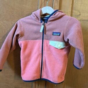 GUC Patagonia baby fleece -peach and orange